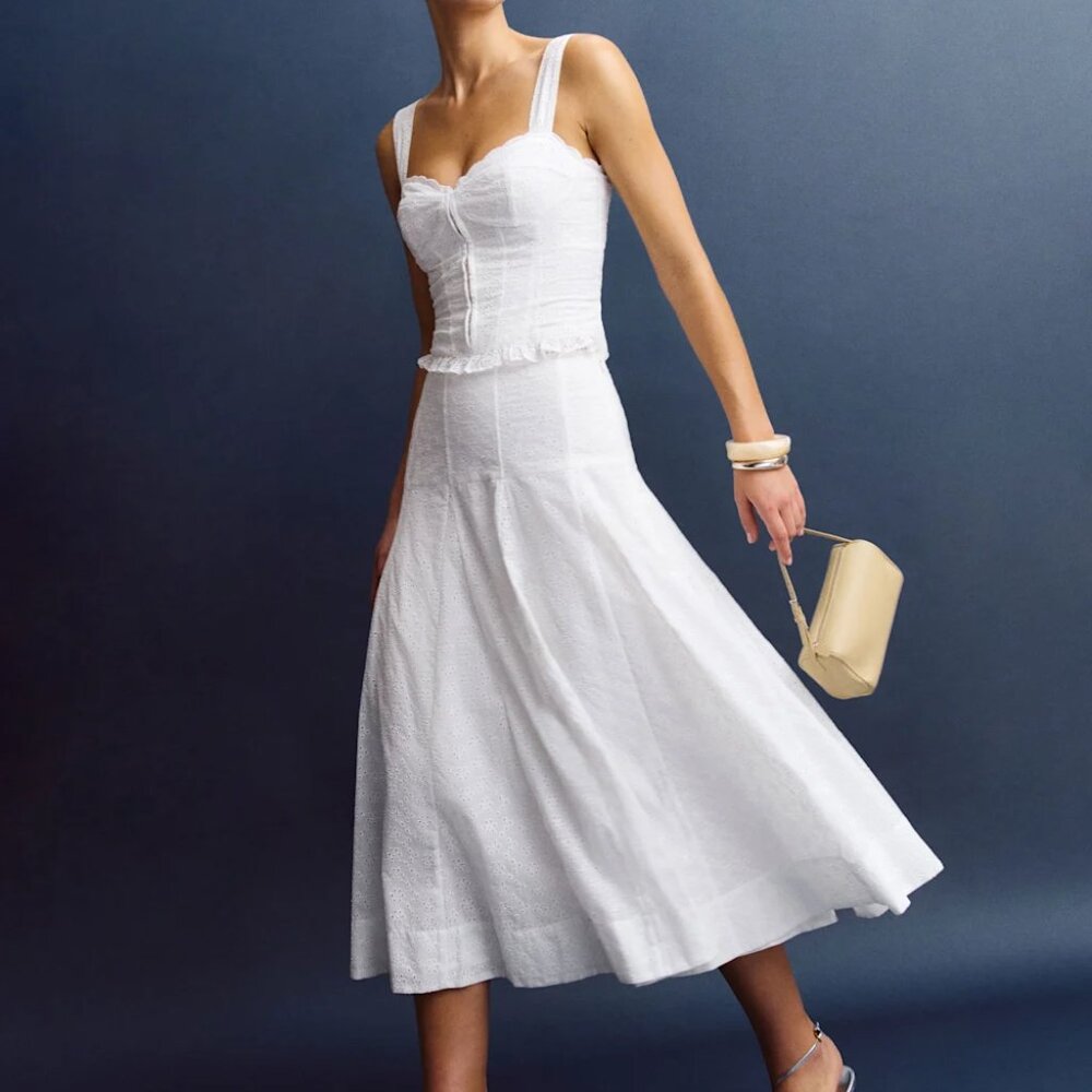 Reformation Anatolia Two Piece Ivory - Size 6